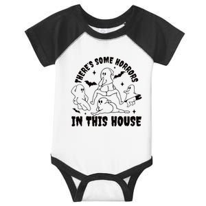 Theres Some Horrors In This House Funny Halloween Infant Baby Jersey Bodysuit