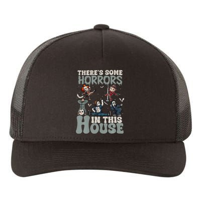 ThereS Some Horrors In This House Halloween Funny Yupoong Adult 5-Panel Trucker Hat