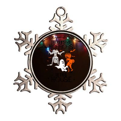 Theres Some Horrors In This House Halloween Gifts Metallic Star Ornament