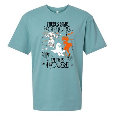 Theres Some Horrors In This House Halloween Gifts Sueded Cloud Jersey T-Shirt