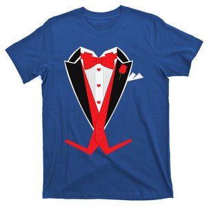 Tuxedo Suit Heart Costume Happy Valentines Day Cool Gift T-Shirt