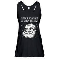 Theres Some Hos In This House Funny Christmas Xmas Ladies Essential Flowy Tank