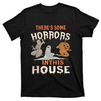 Theres Some Horrors In This House Halloween Pumpkin Ghost Trending Design T-Shirt