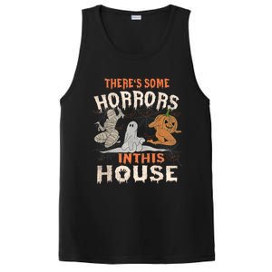 Theres Some Horrors In This House Halloween Pumpkin Ghost Trending Design PosiCharge Competitor Tank