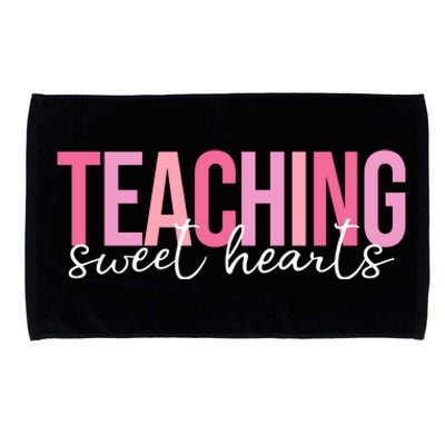 Teaching Sweet Hears Cute Valentine Teacher Microfiber Hand Towel