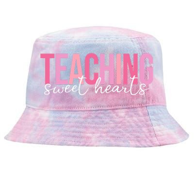 Teaching Sweet Hears Cute Valentine Teacher Tie-Dyed Bucket Hat