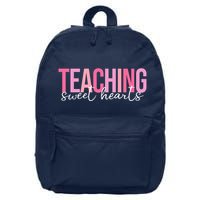 Teaching Sweet Hears Cute Valentine Teacher 16 in Basic Backpack