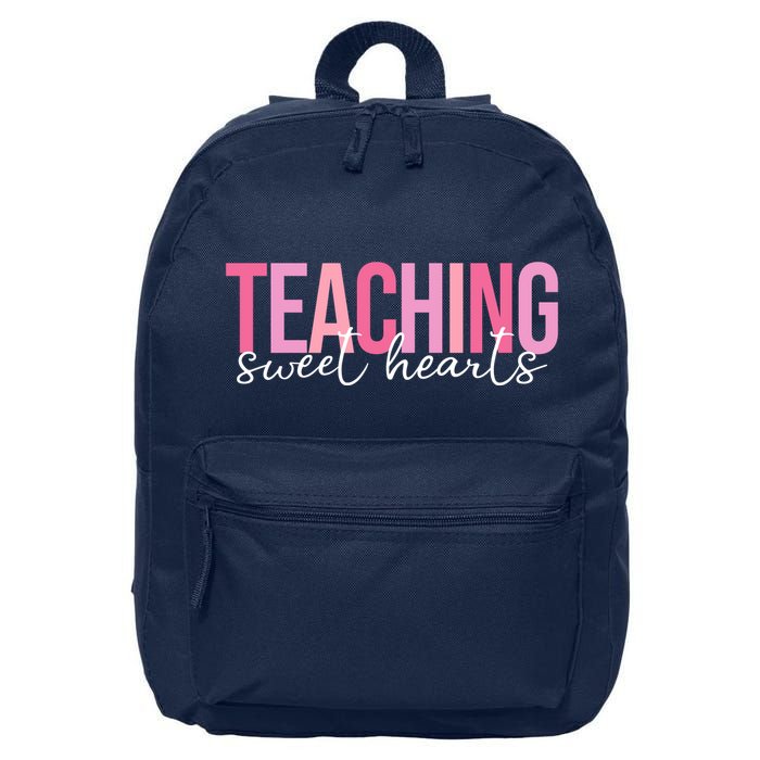 Teaching Sweet Hears Cute Valentine Teacher 16 in Basic Backpack