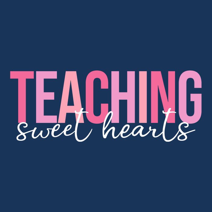 Teaching Sweet Hears Cute Valentine Teacher Poster