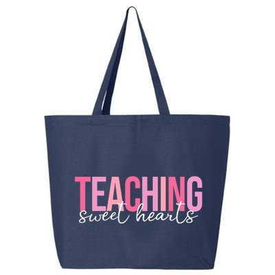 Teaching Sweet Hears Cute Valentine Teacher 25L Jumbo Tote