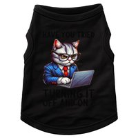 Tech Support Humor I Cat Tech Engineer I Computer It Guy Doggie Tank