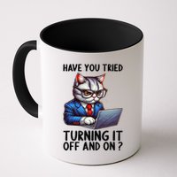 Tech Support Humor I Cat Tech Engineer I Computer It Guy Coffee Mug