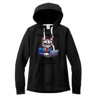 Tech Support Humor I Cat Tech Engineer I Computer It Guy Women's Fleece Hoodie