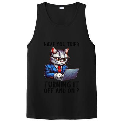 Tech Support Humor I Cat Tech Engineer I Computer It Guy PosiCharge Competitor Tank
