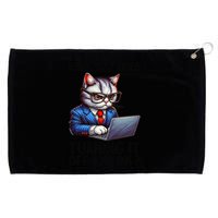 Tech Support Humor I Cat Tech Engineer I Computer It Guy Grommeted Golf Towel