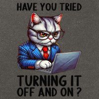 Tech Support Humor I Cat Tech Engineer I Computer It Guy Cotton Canvas Backpack