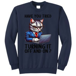 Tech Support Humor I Cat Tech Engineer I Computer It Guy Sweatshirt