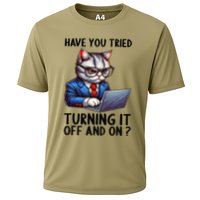 Tech Support Humor I Cat Tech Engineer I Computer It Guy Cooling Performance Crew T-Shirt