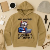 Tech Support Humor I Cat Tech Engineer I Computer It Guy Hoodie