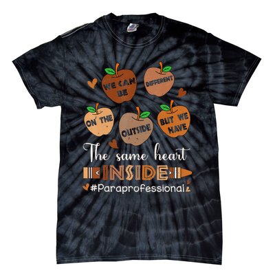 The Same Heart Inside Paraprofessional Black History Month Tie-Dye T-Shirt