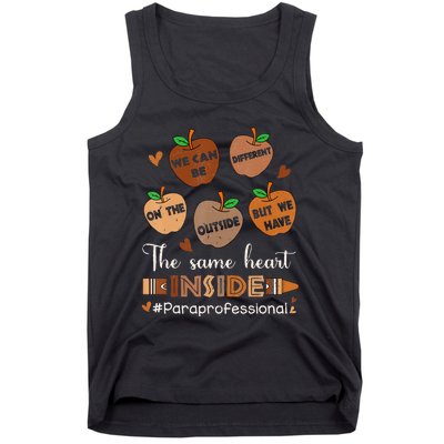 The Same Heart Inside Paraprofessional Black History Month Tank Top