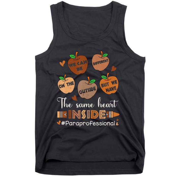 The Same Heart Inside Paraprofessional Black History Month Tank Top