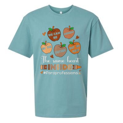 The Same Heart Inside Paraprofessional Black History Month Sueded Cloud Jersey T-Shirt