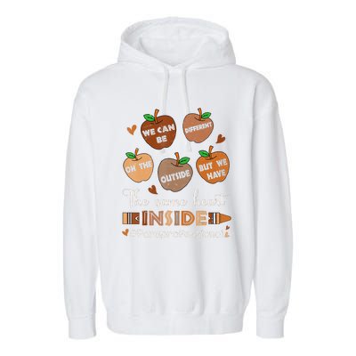 The Same Heart Inside Paraprofessional Black History Month Garment-Dyed Fleece Hoodie