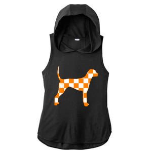 Tennessee Smokey Hound Dog Ladies PosiCharge Tri-Blend Wicking Draft Hoodie Tank