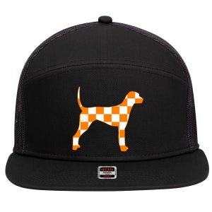 Tennessee Smokey Hound Dog 7 Panel Mesh Trucker Snapback Hat