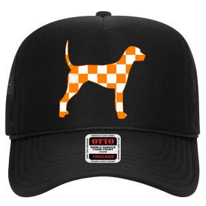 Tennessee Smokey Hound Dog High Crown Mesh Back Trucker Hat