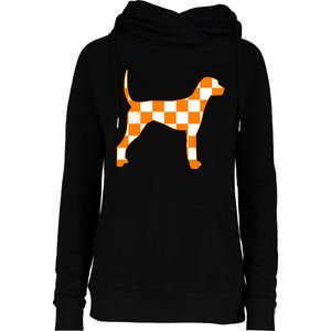 Tennessee Smokey Hound Dog Womens Funnel Neck Pullover Hood