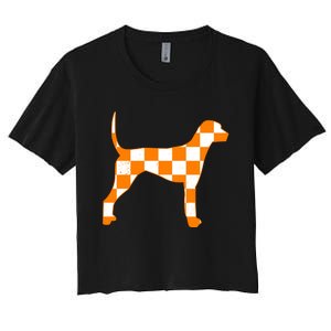 Tennessee Smokey Hound Dog Women's Crop Top Tee