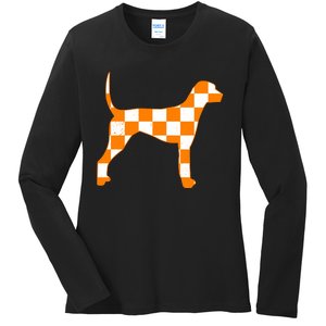 Tennessee Smokey Hound Dog Ladies Long Sleeve Shirt