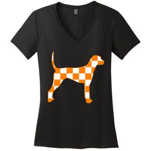 Tennessee Smokey Hound Dog Women's V-Neck T-Shirt