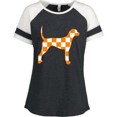 Tennessee Smokey Hound Dog Enza Ladies Jersey Colorblock Tee