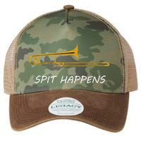Trombone Spit Happens Trombone Player Gift Legacy Tie Dye Trucker Hat