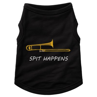 Trombone Spit Happens Trombone Player Gift Doggie Tank
