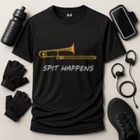 Trombone Spit Happens Trombone Player Gift Performance Shirt