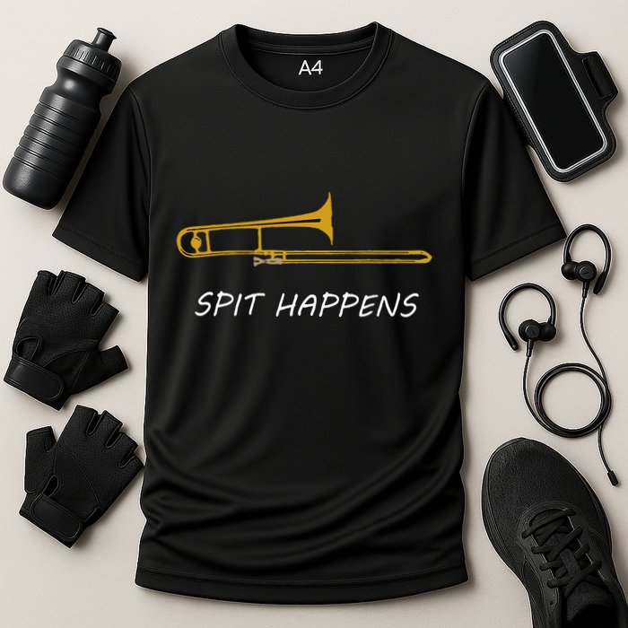 Trombone Spit Happens Trombone Player Gift Performance Shirt