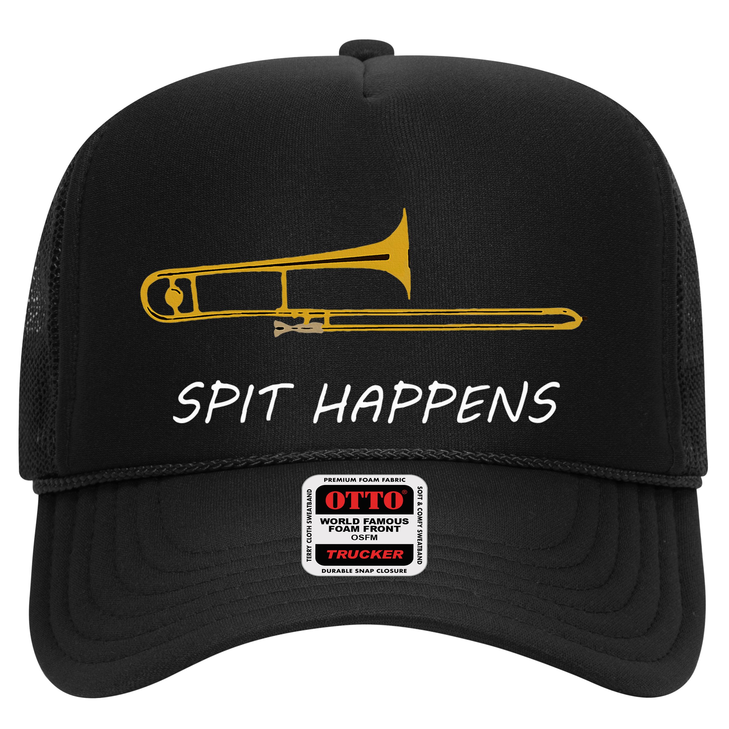 Trombone Spit Happens Trombone Player Gift Hat