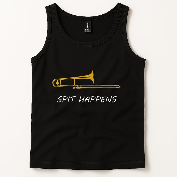 Trombone Spit Happens Trombone Player Gift Tank Top
