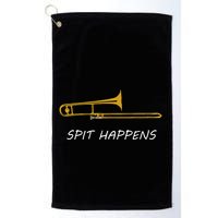 Trombone Spit Happens Trombone Player Gift Golf Towel