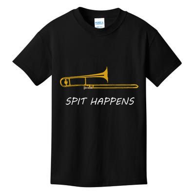 Trombone Spit Happens Trombone Player Gift Kids T-Shirt