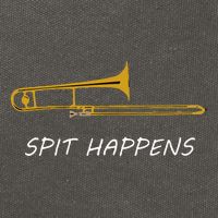 Trombone Spit Happens Trombone Player Gift Cotton Canvas Backpack