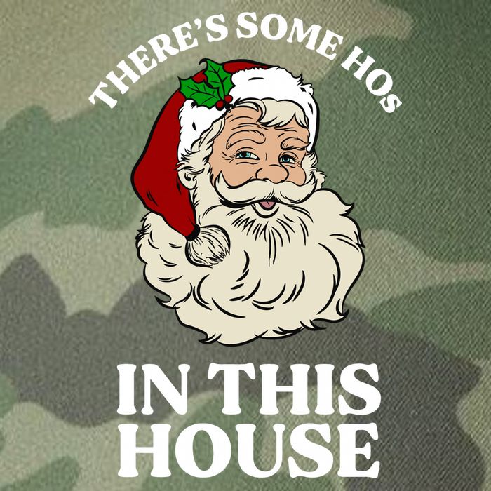 There's Some Hos In This House Christmas Legacy Tie Dye Trucker Hat