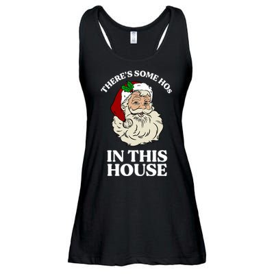 There's Some Hos In This House Christmas Ladies Essential Flowy Tank