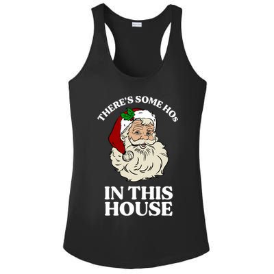 There's Some Hos In This House Christmas Ladies PosiCharge Competitor Racerback Tank