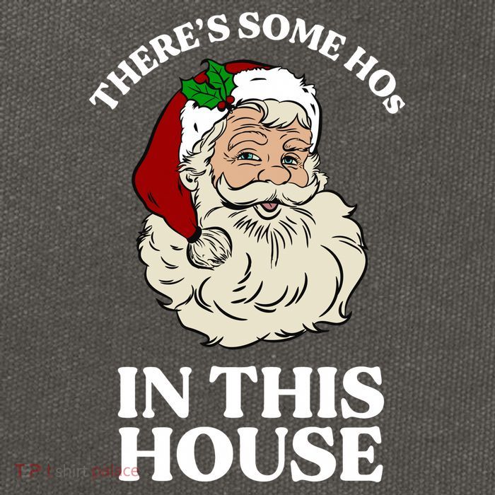There's Some Hos In This House Christmas Cotton Canvas Backpack