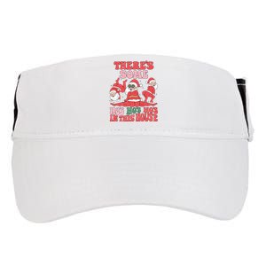 Theres Some Hos In This House Funny Twerk Santa Christmas Adult Drive Performance Visor